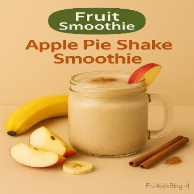 Apple Pie Shake Smoothie 3 Apple Pie smoothie smaakt heerlijk naar appeltaart maar dan in een glas