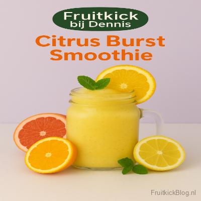 Citrus Burst Smoothie 2 Cirus burst smoothie met citroen, sinaasappel en grapefruit