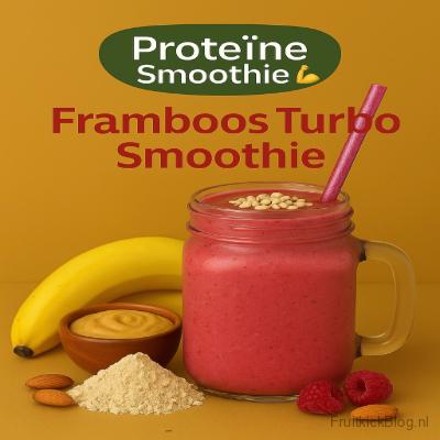 Framboos Turbo Smoothie 8 Proteïne smoothie Framboos Turbo met frambozen, yoghurt en proteïneboost