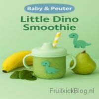 Little Dino Smoothie 2 Groene Little Dino Smoothie met kiwi en spinazie, een gezonde keuze voor peuters