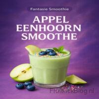Appel Eenhoorn Smoothie - Fruitkickblog 1 Appel Eenhoorn Smoothie met appel en fruit – kleurrijke fantasie smoothie.