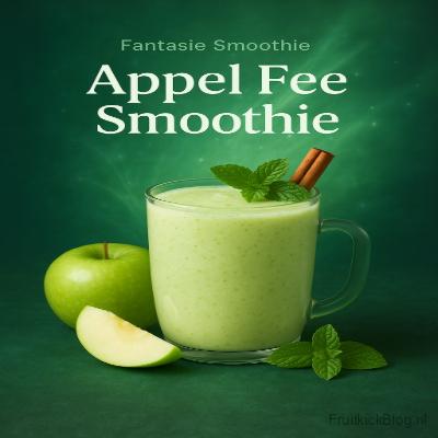 Appel Fee Smoothie - Fruitkickblog 3 Appel Fee Smoothie met frisse appel – vrolijke en gezonde fantasie smoothie.
