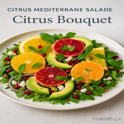 Citrus Bouquet Salade - FruitkickBlog 1 Citrus Bouquet salade met citrusfruitmix – kleurrijke mediterrane salade