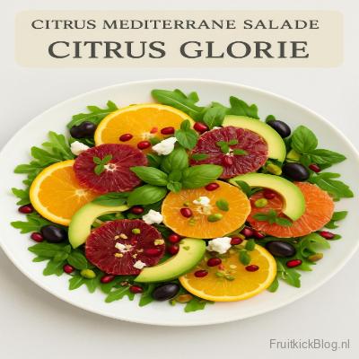 Citrus Glorie Salade – FruitkickBlog 4 Citrus Glorie salade met sinaasappel en grapefruit – gezonde citrus mediterrane salade.