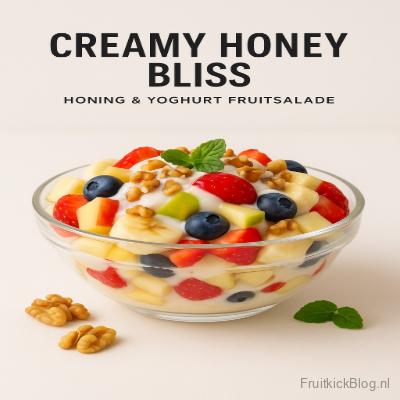 Creamy Honey Bliss – Honing & Yoghurt Fruitsalade 4 Creamy Honey Bliss met honing, yoghurt en fruit – heerlijke gezonde salade