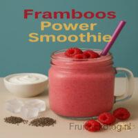 Framboos Power Smoothie – gezonde smoothie met frambozen en extra proteïne voor energie