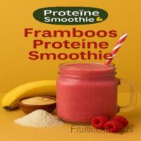 Framboos Proteïne Smoothie 6 Framboos proteïne smoothie – eiwitrijke smoothie met frambozen en yoghurt, ideaal na het sporten