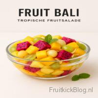 Fruit Bali Tropische Fruitsalade 4 Exotische Fruit Bali bowl met kleurrijk tropisch fruit – gezonde en zomerse bowl