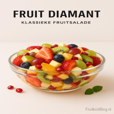 Fruit Diamant - Klassieke Fruitsalade 5 Fruit Diamant fruitsalade met luxe fruitmix – klassieke en gezonde fruitsalade