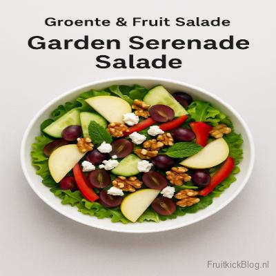 Garden Serenade Groente & Fruit Salade 2 Garden Serenade salade met frisse groente en fruitmix – gezonde salade.
