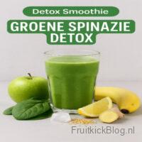 Groene Spinazie Detox Smoothie 3 Groene Spinazie Detox Smoothie – gezonde groene smoothie met spinazie voor detox