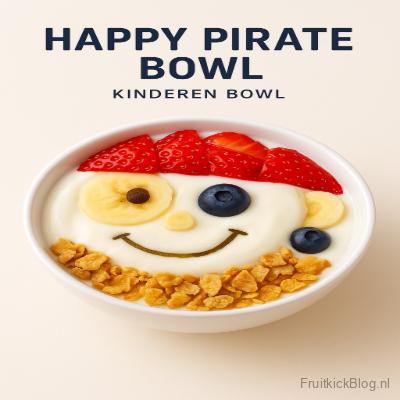 Happy Pirate Bowl - Kinder FruitBowl 2 Kinder Happy Pirate Bowl met fruit en yoghurt – leuke en gezonde kids bowl
