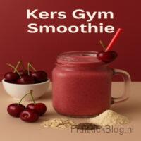 Kers Gym Smoothie 3 Kers Gym Smoothie – gezonde proteïne smoothie met kersen en yoghurt, ideaal voor sporters