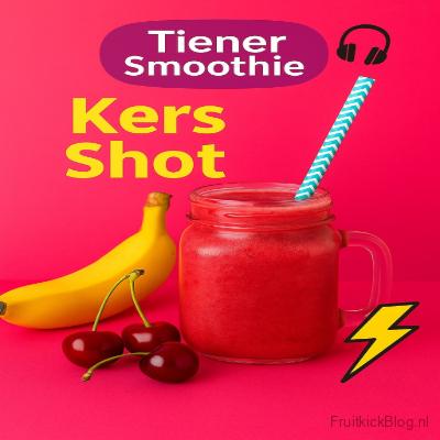 Kers Shot Smoothie 3 Tiener smoothie Kers Shot met kersen en banaan, een energieke boost