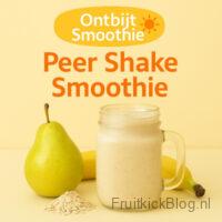 Peer Shake Smoothie 2 Romige smoothie gemaakt met peer, zacht en verfrissend.