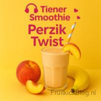 Perzik Twist Smoothie 2 Tiener smoothie Perzik Twist met perzik, sinaasappel en een frisse kick.