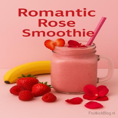 Romantic Rose Smoothie 2 Romantic Rose Smoothie – liefdevolle smoothie met fruit en een vleugje romantiek