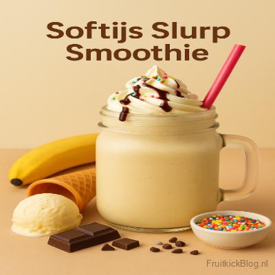 Softijs Slurp Smoothie 3 Softys Slurp Smoothie – romige en zoete dessert smoothie met zachte smaakbeleving