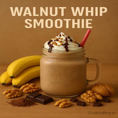 Walnut Whip Smoothie 2 Walnut Whip Smoothie – luxe dessert smoothie met walnoten en romige textuur.