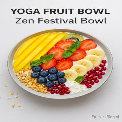 Zen Festival Fruit Bowl 2 Zen Festival Bowl met kleurrijk fruit ā verfrissende yoga fruit bowl