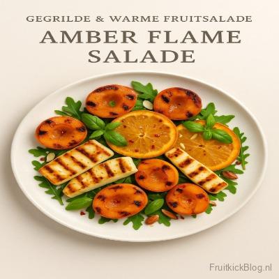 Amber Flame salade met warme fruitcombinaties – originele gegrilde fruitsalade