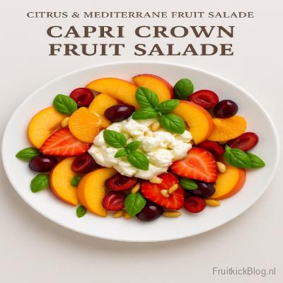 Capri Crown - Citrus & Meediterrane Salade 2 Capri Crown salade met citrusfruit en kruiden – luxe mediterrane salade