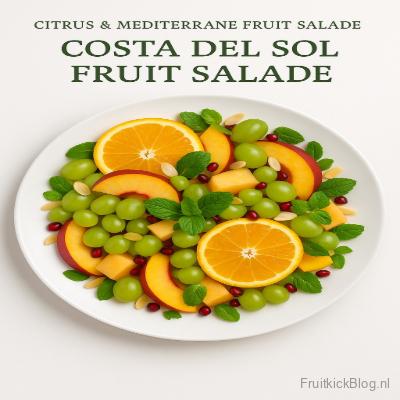 Costa Del Sol - Citrus & Mediterrane Salade 3 Costa del Sol salade met sinaasappel en citrus – zonnige mediterrane fruitsalade