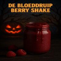 De Bloeddruip Berry Shake - Halloween Smoothie 7 Een intens rode smoothie die eruitziet alsof hij rechtstreeks uit een vampierenkeuken komt — vol sappige bessen, een vleugje yoghurt en druipende 'bloed'-saus. Perfect voor een spookachtige avond!