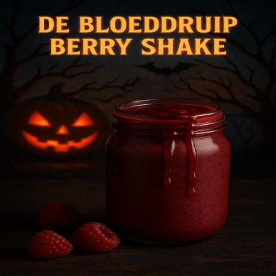 De Bloeddruip Berry Shake - Halloween Smoothie 4 Een intens rode smoothie die eruitziet alsof hij rechtstreeks uit een vampierenkeuken komt — vol sappige bessen, een vleugje yoghurt en druipende 'bloed'-saus. Perfect voor een spookachtige avond!