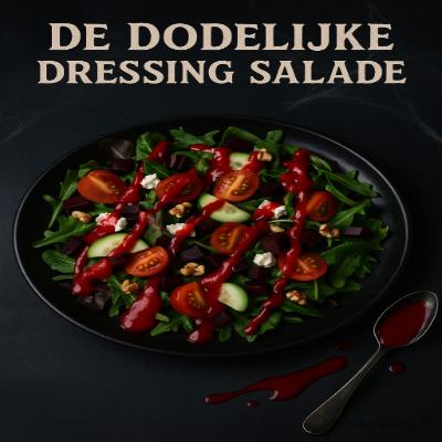 De Dodelijke Dressing Salade - Halloween 3 De Dodelijke Dressing Salade – spannende salade met felgekleurde dressing voor Halloween