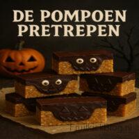 De Pompoen Pretrepen - Halloween Snack 6 De Pompoen Pretrepen – heerlijke pompoenrepen met herfstkruiden, perfecte Halloween snack.