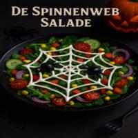 De Spinnenweb Salade - Halloween 6 De Spinnenweb Salade – creatieve Halloween fruitsalade met spinnenweb thema