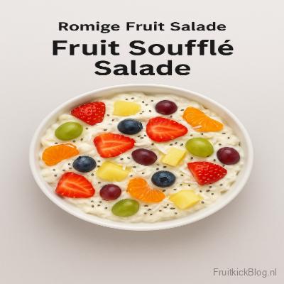 Fruit Soufflé Salade - Romige Fruit Salade 4 Fruit Soufflé salade met romige saus en fruit – luchtige romige fruitsalade