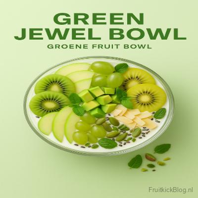 Green Jewel - Groene Fruit Bowl 3 Green Jewel Bowl met kiwi, spinazie en fruit – gezonde groene bowl