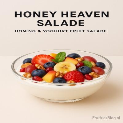 Honey Heaven - Honing & Yoghurt Fruit Salade 2 Honey Heaven salade met honing en fruit – romige en gezonde honing yoghurt salade