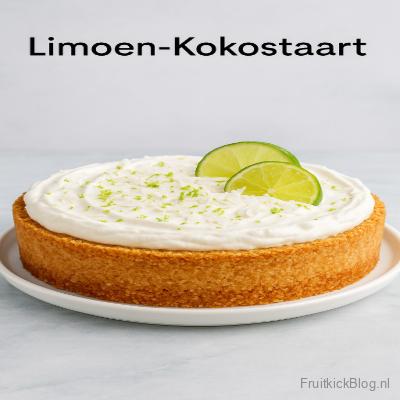 Limoen Kokostaart - Taarten & Cakes 3 Limoen Kokostaart – frisse taart met limoen en kokos, tropische smaakvolle cake uit de bakkerij.