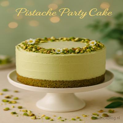 Pistache Party Cake - FruitkickBlog Bakkerij