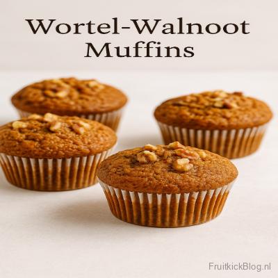 Wortel Walnoot Muffins - Muffins & Cupcakes 9 Wortel Walnut muffins – kruidige muffins met wortel, walnoten en een vleugje kaneel.