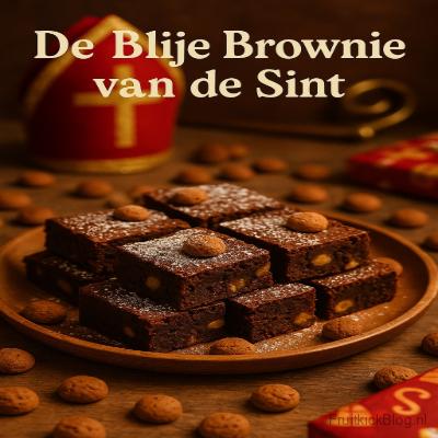 Een smeuïge, rijke brownie met stukjes kruidnoot, karamel en een vleugje speculaaskruiden — het favoriete dessert van de Sint (en van iedereen die van chocolade houdt)!