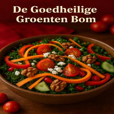 De Goedheilige Groenten Bom - Sinterklaas Salade 3 Een kleurrijke, gezonde salade boordevol wintergroenten, feta en een vleugje zoetigheid. Deze feestelijke bowl barst van smaak én vitamines — precies wat de Sint nodig heeft na een lange reis uit Spanje!