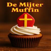 De Mijter Muffin - Sinterklaas Dessert 5 Luchtige kruidige muffins met een vleugje speculaas en een romige topping. Deze feestelijke traktatie lijkt qua vorm en kleur op de mijter van de Sint — een zoet en kruidig hoogtepunt van elk Sinterklaasfeest!