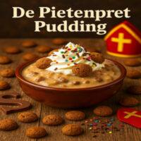 Een romige, feestelijke pudding met kruidnoten, kaneel en een vleugje karamel. Vrolijk, kleurrijk en precies zoals de Pieten het zouden maken!
