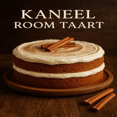 Kaneel Room Taart - Fruitkick Bakkerij 2 Korte beschrijving: Een zachte kaneelcake gevuld met romige vanille room en een vleugje karamel. Perfect voor koude dagen of als elegante dessert taart bij de koffie.