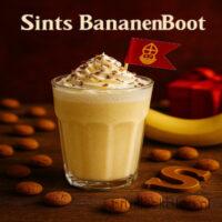 Sints BananenBoot - Sinterklaas Smoothie 5 Een romige, tropisch-getinte smoothie met de smaak van banaan, kaneel en een vleugje chocolade — alsof de Sint zelf ermee uit Spanje is komen varen! Perfect voor jong en oud tijdens het heerlijk avondje.
