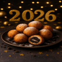 De Oliebollen Oreo - Oud & Nieuw Dessert 4 Een feestelijke combinatie van klassieke oliebollen en Oreo, luchtige bolletjes met romige Oreo-vulling. Perfect voor een zoet Oud & Nieuw!