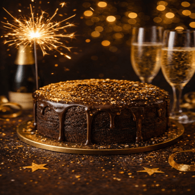 De Champagne Choco Cake – Oud & Nieuw Dessert 2 De Champagne Choco Cake – Oud & Nieuw Dessert