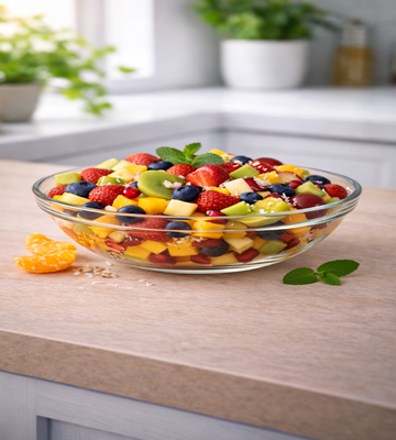 Ambrosia salade met fruit en romige dressing – klassieke gezonde fruitsalade