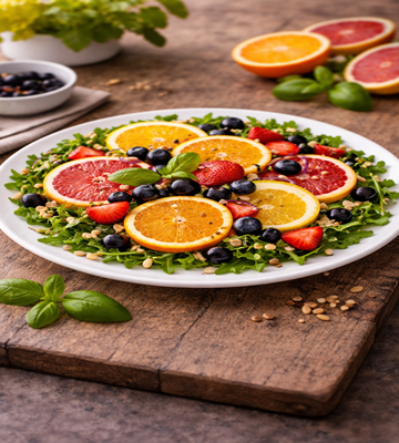 Citrus Riviera salade met sinaasappel en mediterrane smaken frisse en gezonde salade