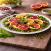 Citrus Glorie salade met sinaasappel en grapefruit – gezonde citrus mediterrane salade.