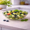 Fresh Vitality fruitsalade met groente, fruit en superfoods frisse gezonde fruitsalade.